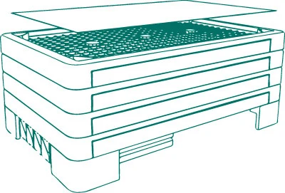 Apilado flat-pack